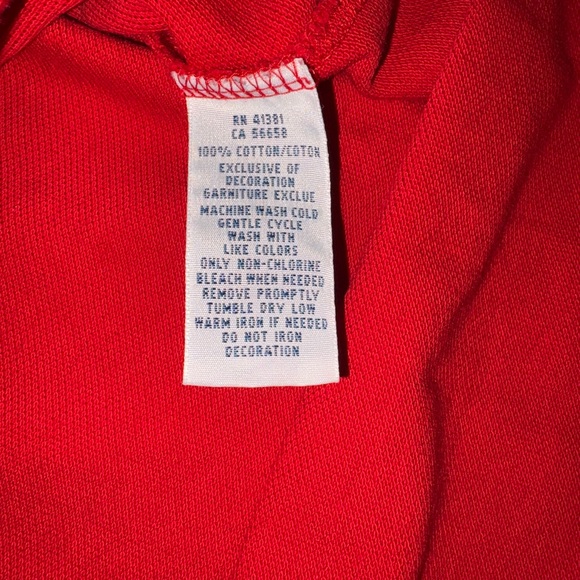 Ralph Lauren Red Polo Shirt with large Blue Logo American flag - Picture 4 of 8